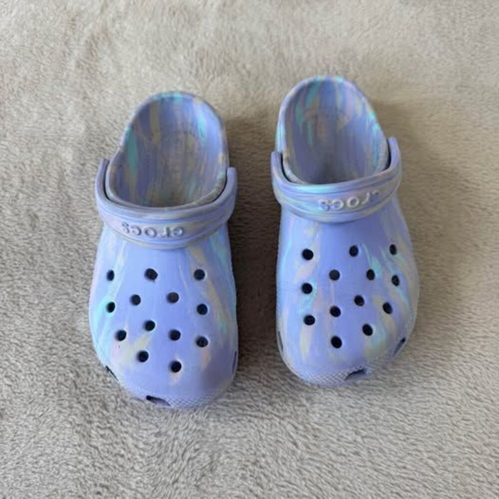 Kids marbled clog crocs